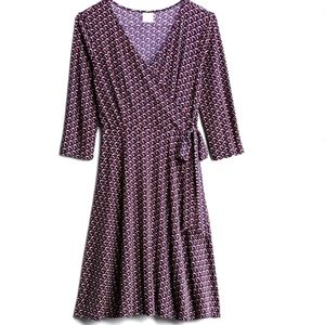 Charlotte Faux Wrap Knit Dress